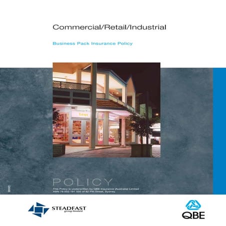 QBE Business Pack PDS