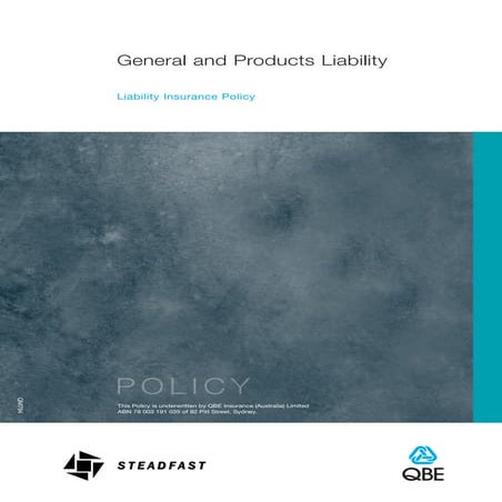 QBE Liability PDS