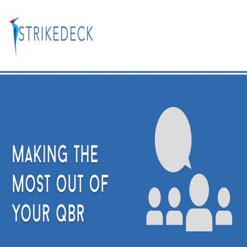 Making the Most Out of Your QBR