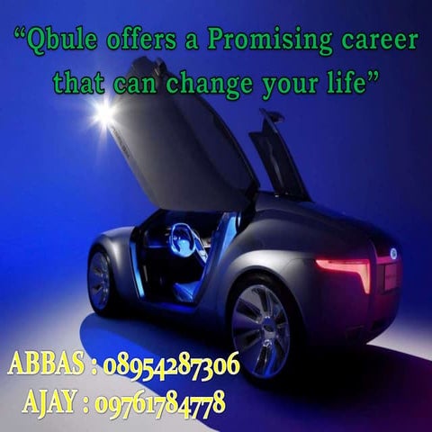 Qbule plan ppt  088954287306 (ABBAS), 09761784778 (AJAY)