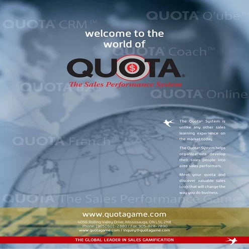 Quota Catalog 2013