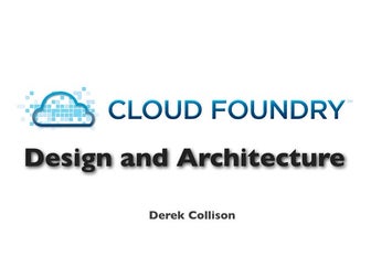 Distributed Design and Architecture of Cloud Foundry