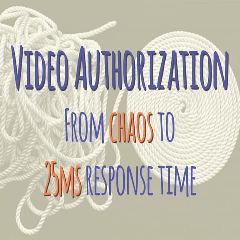 QCon SP 2016 - Video Authorization: from chaos to 25ms response time