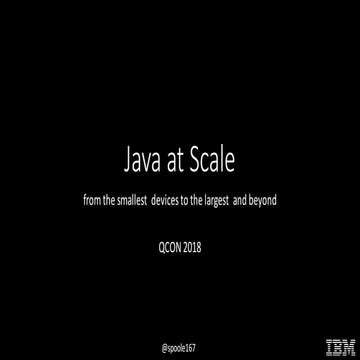 QCon London - Java at Scale