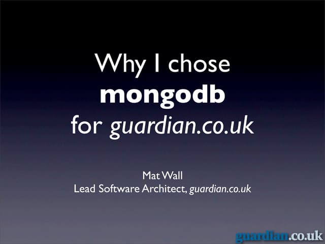Q con london2011-matthewwall-whyichosemongodbforguardiancouk