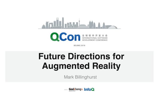Future Directions for Augmented Reality