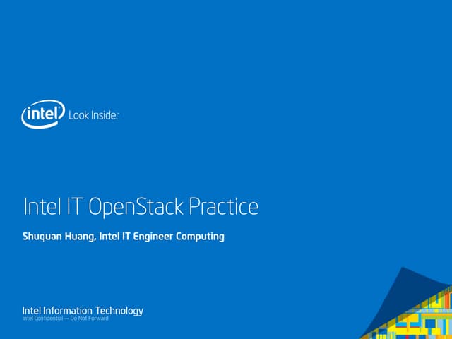 Q con shanghai2013-[黄舒泉]-[intel it openstack practice]