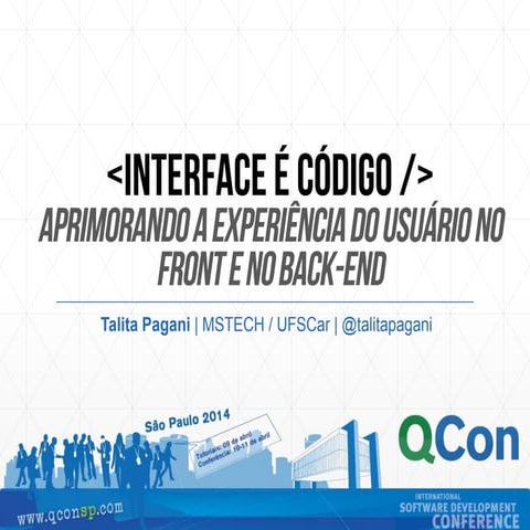 Interface é código: aprimorando a experiência do usuário no front e no back-end