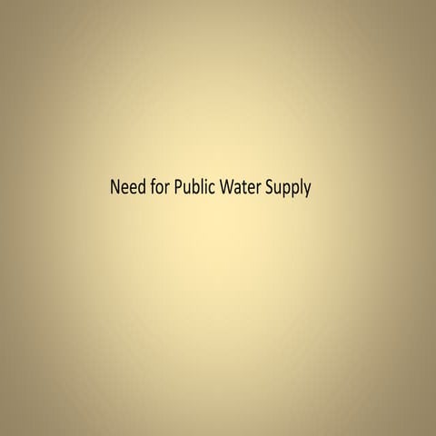 Sources of water supply  