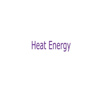 Heat energy