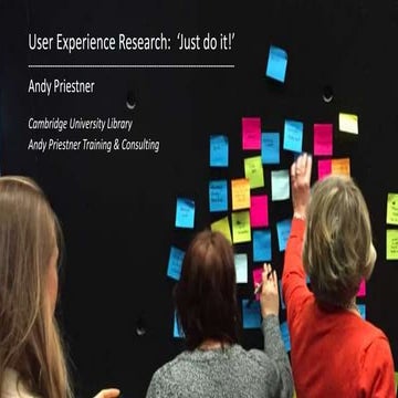 #ADBU 2016 User Experience Research : Just do it ! par Andy Priestner