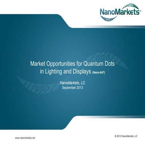 Quantum dot displays | PPTX