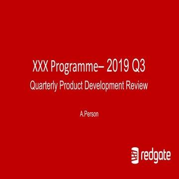 Quarterly Development Review - The Template