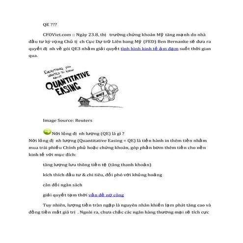 Nới lỏng định lượng QE