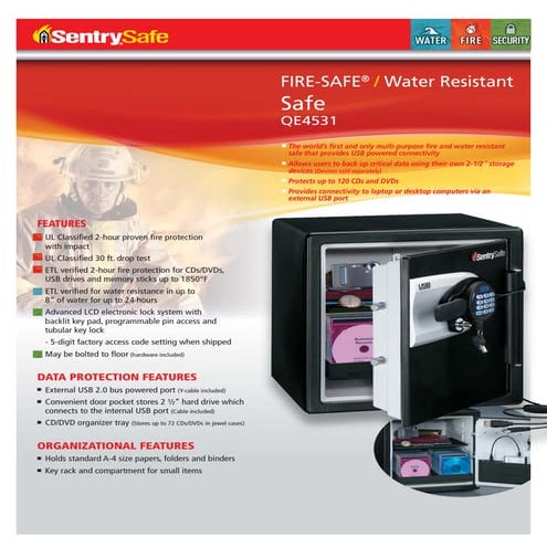 Sentry safe productcat | PDF