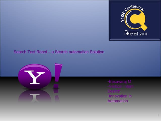 Qe conference milan_searchtestrobot