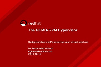 Dave Gilbert - KVM and QEMU
