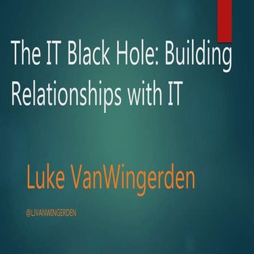 QEP Symposium - The IT black hole