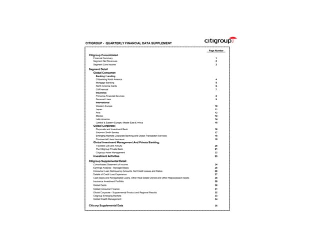 citigroup January 17, 2002 - Fourth...
