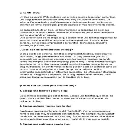 Q   es  un   blog