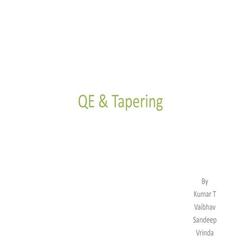 QE & Tapering