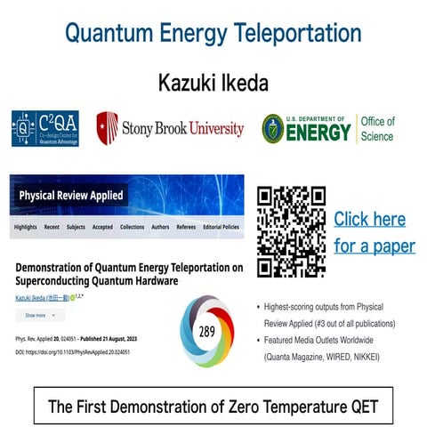 Overview of Quantum Energy Teleportation: Quantum Computing ...