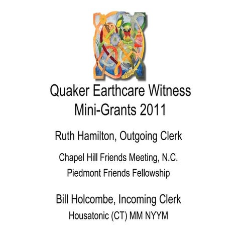 Qew Mini Grants 2011 Ppt