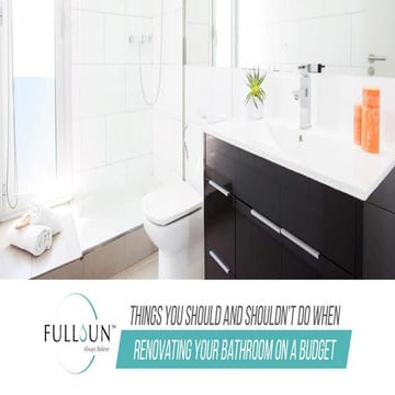 Things You Should And Shouldn’t Do When Renovating Your Bathroom On A ...