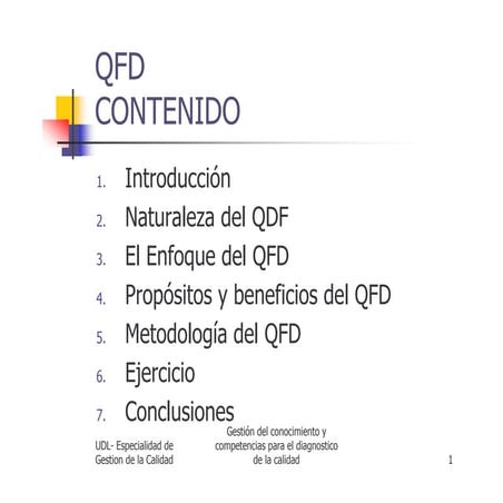 Quality Function Deployment o casa de la calidad