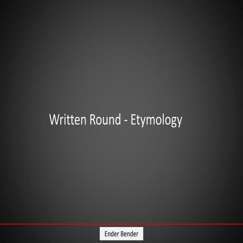 QFI 2015 Ender Bender - Written