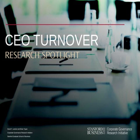 CEO Turnover - Research Spotlight