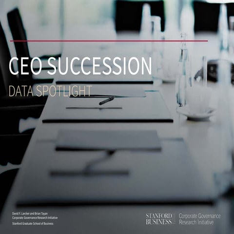 CEO Succession - Data Spotlight