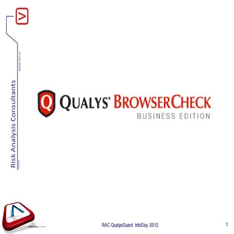 QualysGuard InfoDay 2014 - Asset management | PDF