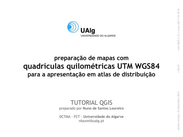 QGIS - tutorial sobre preparação de...