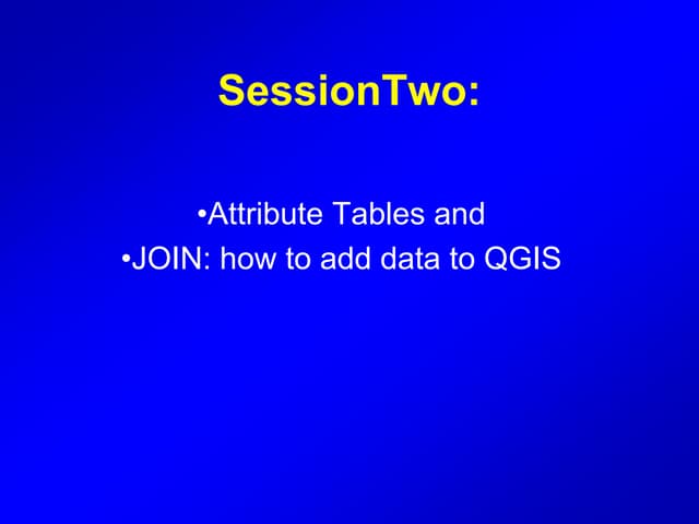 QGIS Module 2