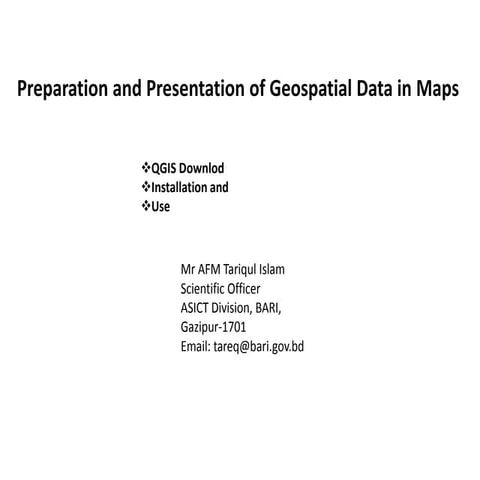 Qgis training nata