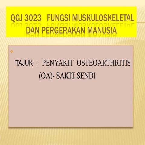 Qgj3023 (penyakit  osteoarthritis)