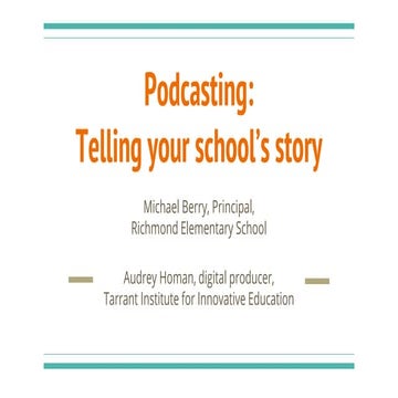 Powerpoint on podcasting | PPTX