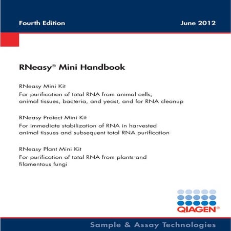 Qiagen handbooks | PDF