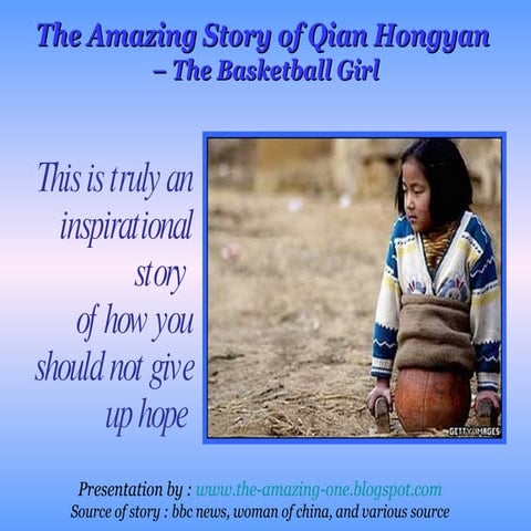 Qian Hongyan - The Basketball Girl