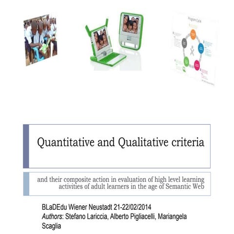 Qi bl 2014 wienerneustadt quantitative and qualitative criteria 0.1