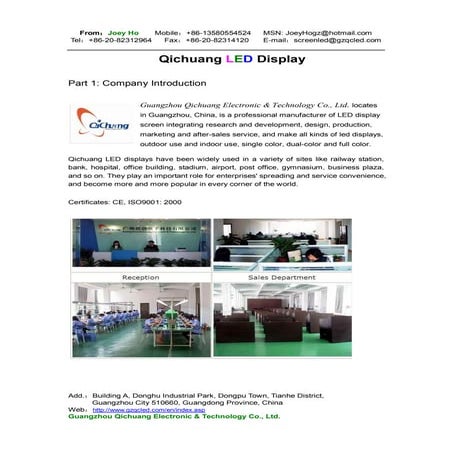 Led display catalog | PDF