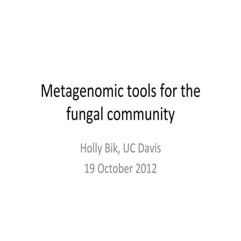 Fungal ITS meeting presentation