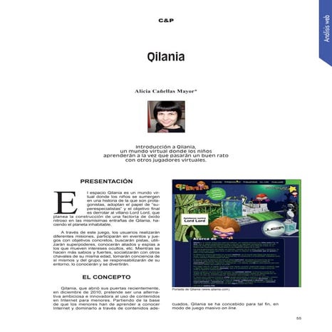 Qilania, mundo virtual para aprender jugando