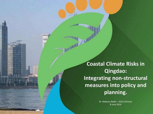 Qingdao coastal risks  - Rebecca Nadin