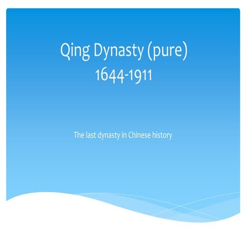 Qing dynasty