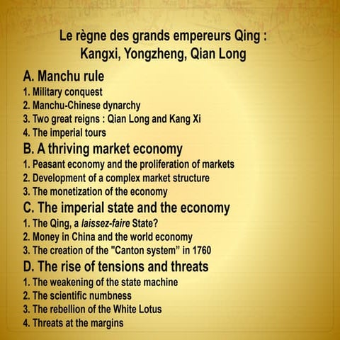 Le règne des grands empereurs Qing