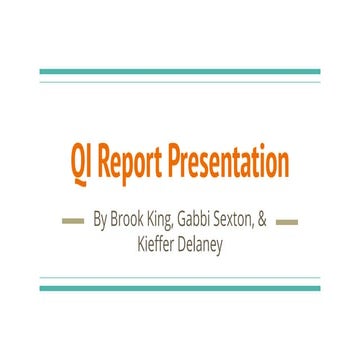 Qi report presentation