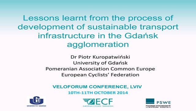 Dr Piotr Kuropatwiński:  Lessons learnt from the process of development of su...