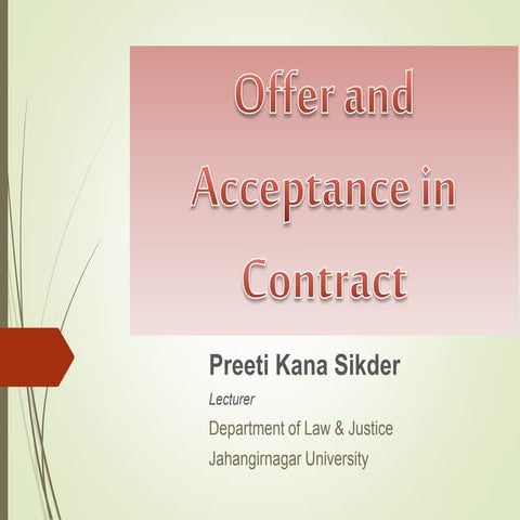 Law of Contract Cases | DOCX